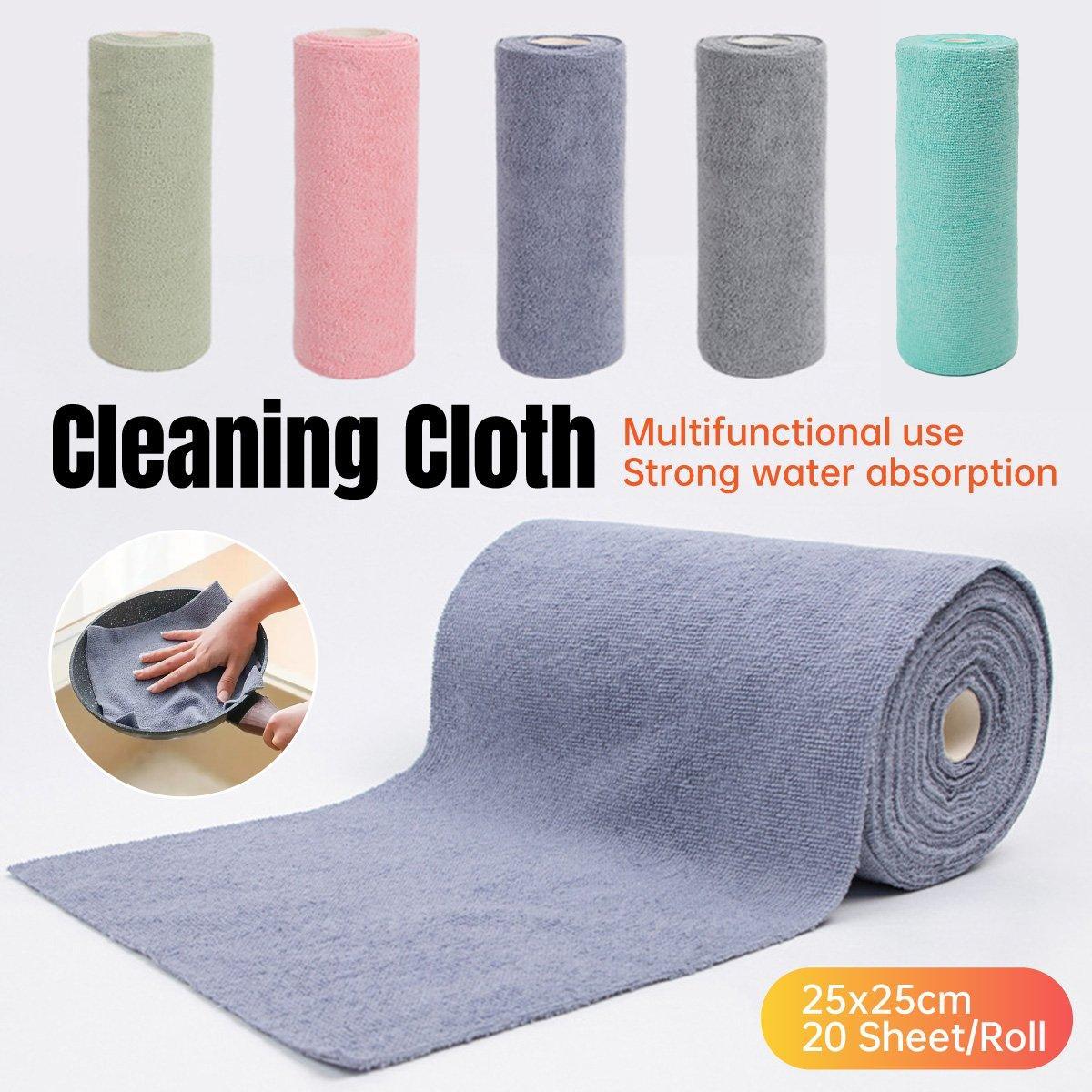 Multifunctional Kitchen Cleaning Towel Strong Absorbent Hand Tear Dish Cloth - Grey 4