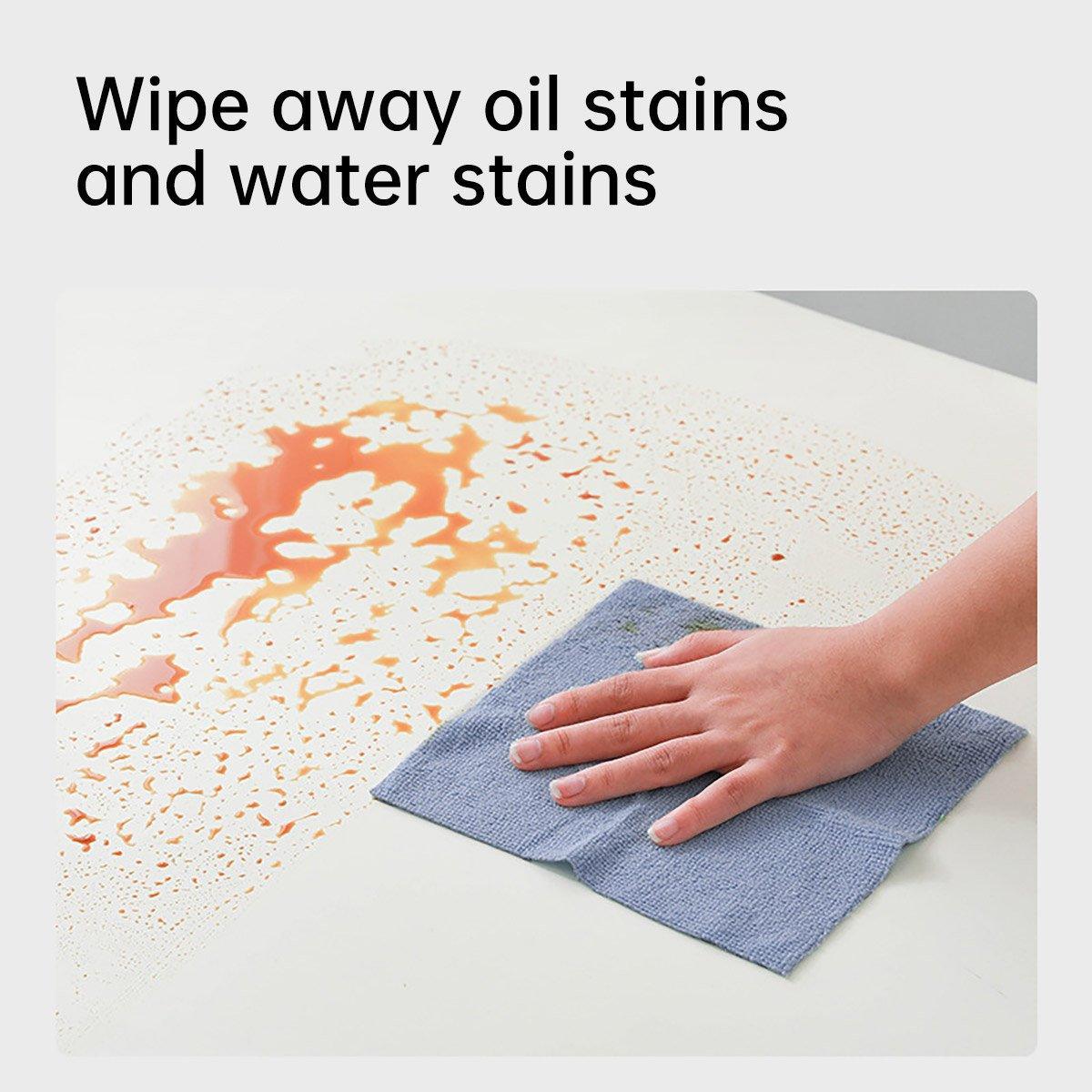 Multifunctional Kitchen Cleaning Towel Strong Absorbent Hand Tear Dish Cloth - Grey 5