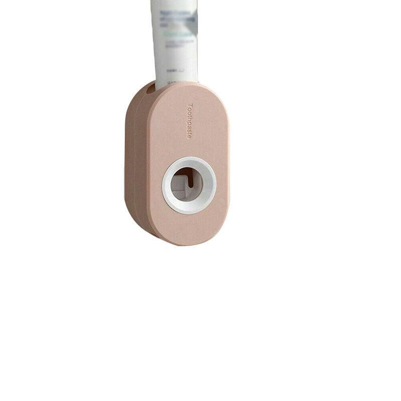 Automatic Toothpaste Dispenser Bathroom Wall-Mounted Rack Toothbrush Holder - White 9