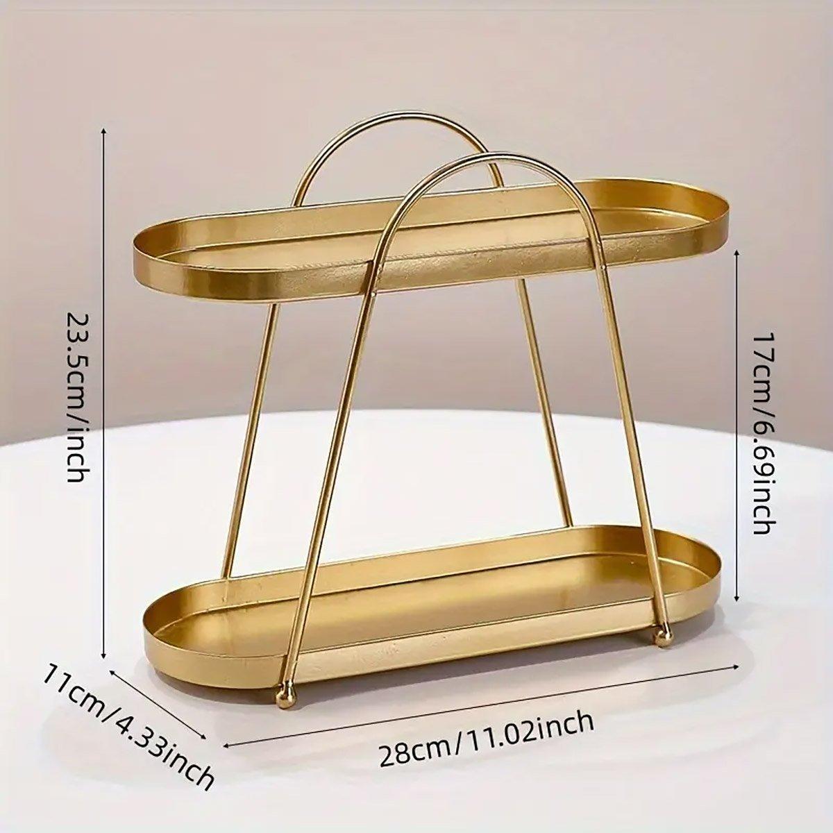 Jewelry Rack Organizer Stand Cosmetic Display Desktop Storage Holder for Home - Black 3