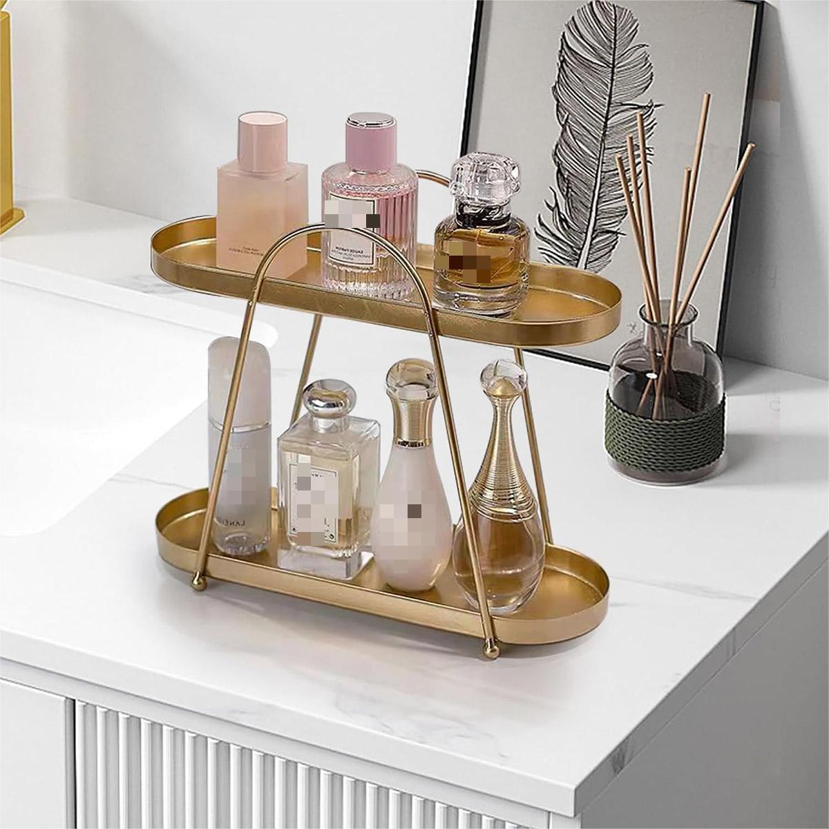 Jewelry Rack Organizer Stand Cosmetic Display Desktop Storage Holder for Home - Black 5