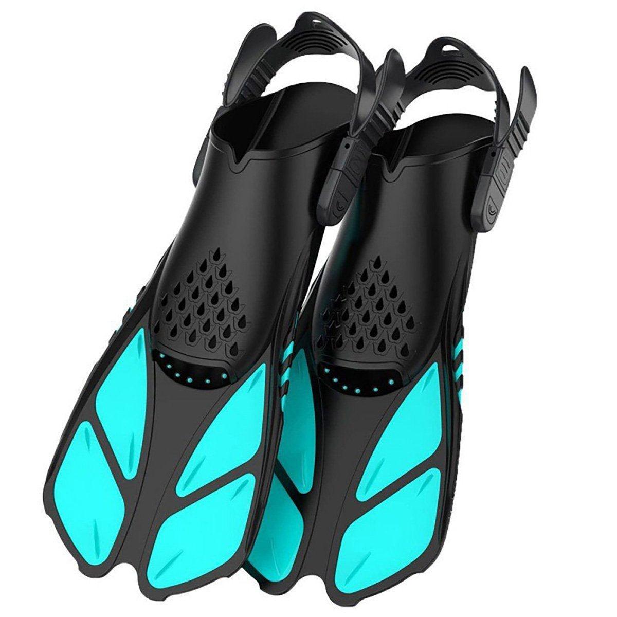 Adjustable Diving Flippers Swim Fins for Snorkeling Freestyle Training Gear - Purple-L/XL 11