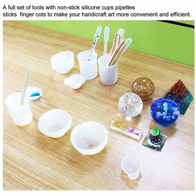 36PCS Silicone Mixing and Measuring Cup Set for Resin Casting and DIY Craft Projects 5