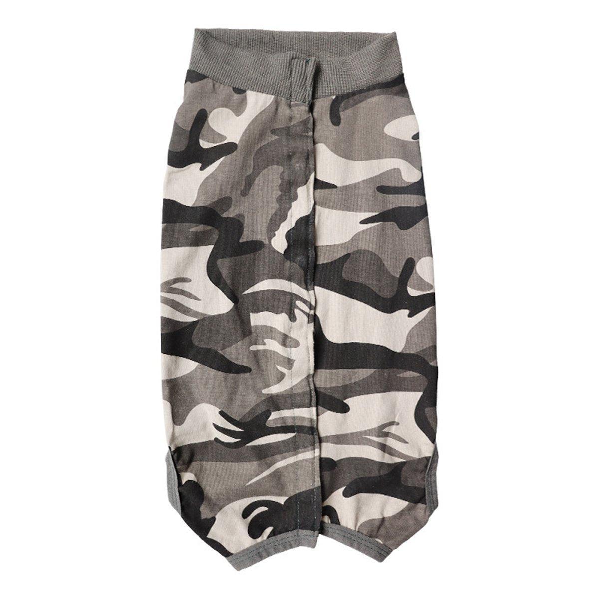 Dog Recovery Suit Anti-Lick Wound Protector Pet Clothing Post-Surgery Belly - Camouflage-XL 13