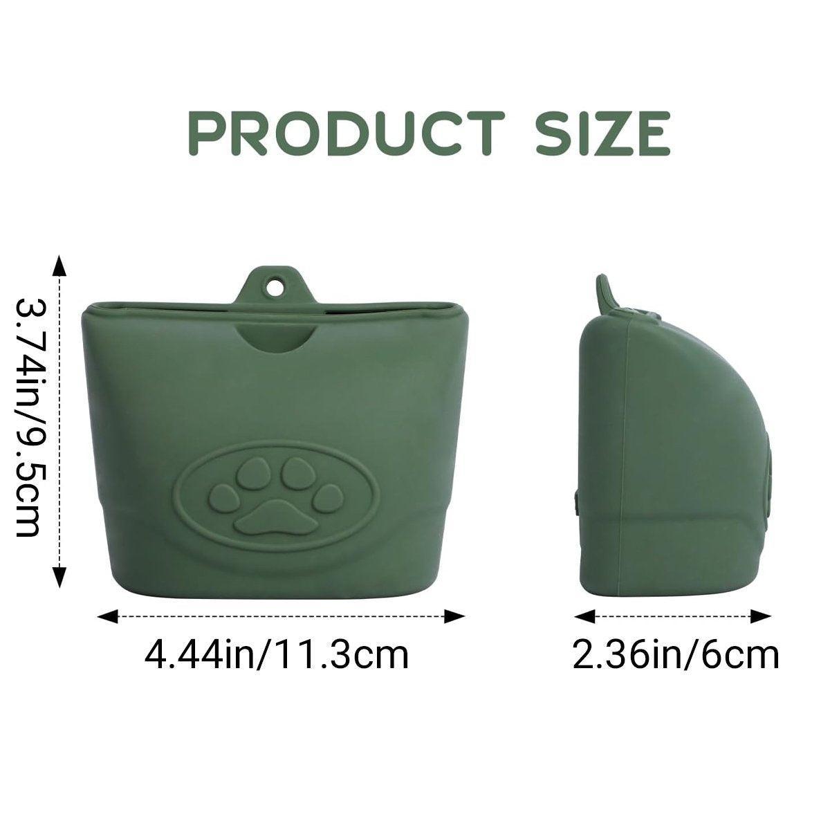 Portable Dog Food Bag Outdoor Walking Travel Feeding Pouch Pet Supplies - Light Green 3