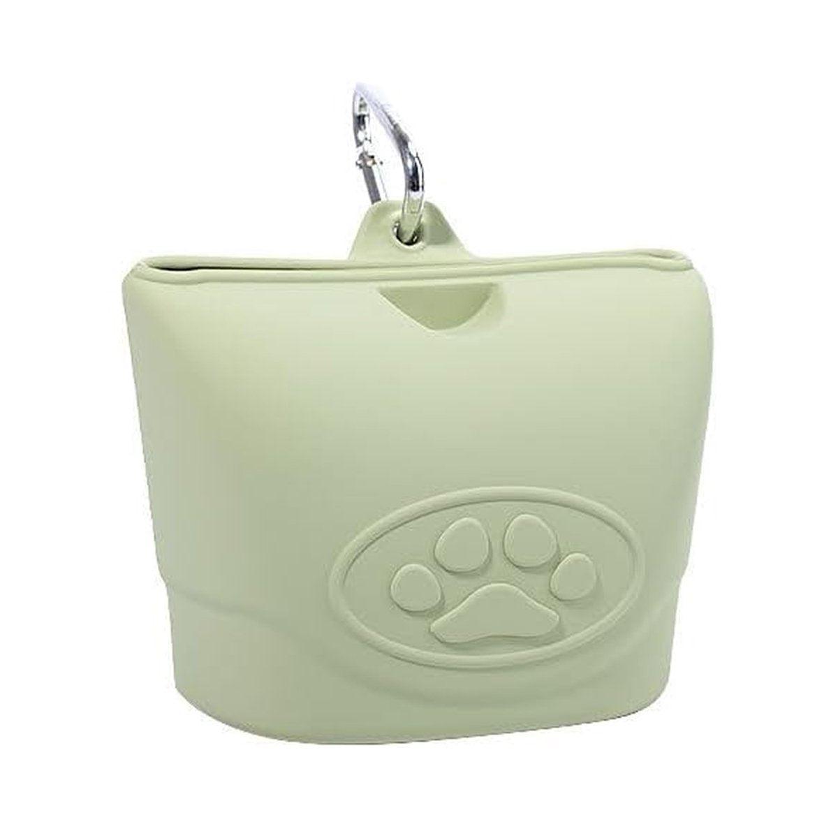 Portable Dog Food Bag Outdoor Walking Travel Feeding Pouch Pet Supplies - Dark Green 7