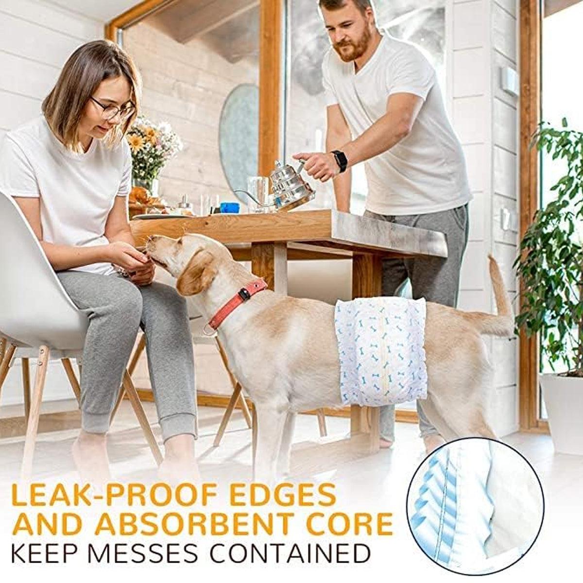 Male Dog Diapers Physiological Pants for Dogs Leakproof Diaper Pants Male Pets - M-10PCS 5