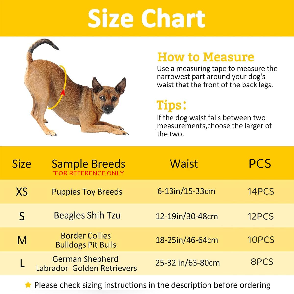 Male Dog Diapers Physiological Pants for Dogs Leakproof Diaper Pants Male Pets - XS-14PCS 3