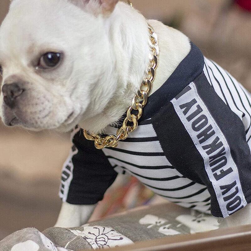 Dog Chain Collar Heavy Duty Choker Double Pet Slip Check Twist Link Chrome Chain Silver - 45CM 4