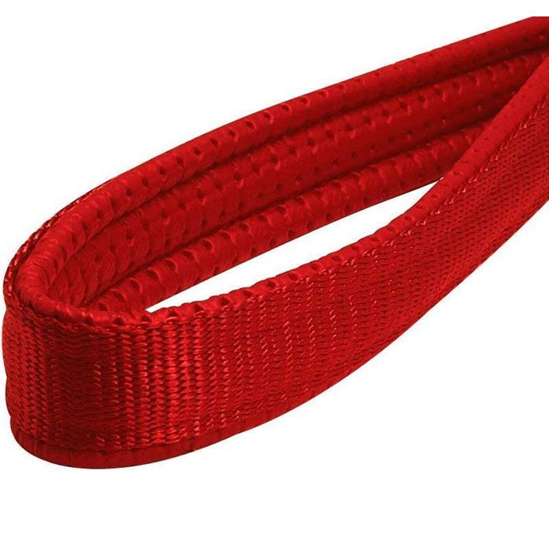 120Cm Pet Dog Puppy Padded Handle Metal Chain Dog Leash - Red 5