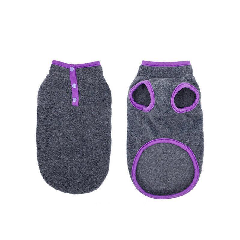 M Pet Dog Puppy Winter Warm Fleece Jumper Vest Coat Jacket Apparel Clothes Outdoor - Green 6