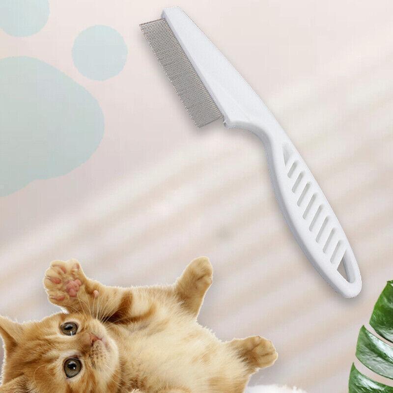 1PC Small Fine Toothed Flea Flee Metal Nit Head Hair Lice Comb with Handle - White 5