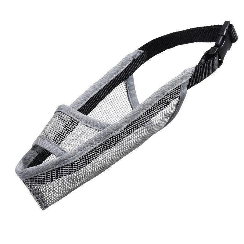 Adjustable XL Size Pet Dog Mask Mouth Muzzle Anti Barking Bite Stop Chewing Mask - Black 7