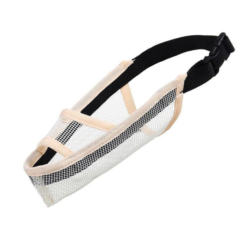 Adjustable XL Size Pet Dog Mask Mouth Muzzle Anti Barking Bite Stop Chewing Mask - Black 8