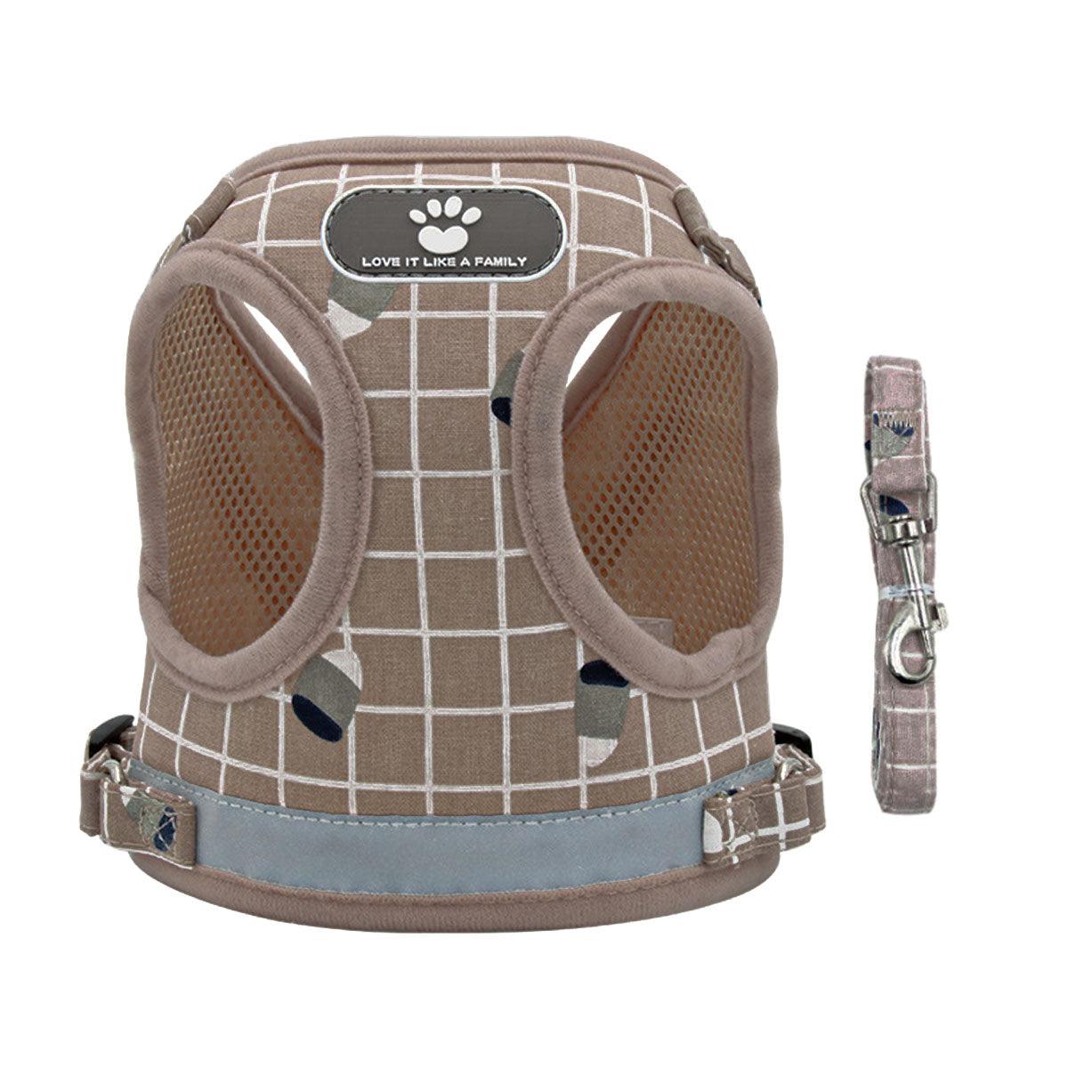 Pink Kitten Dog Cat Walking Harness Lead Leash Collar Pet Vest Mesh Adjustable - S 7