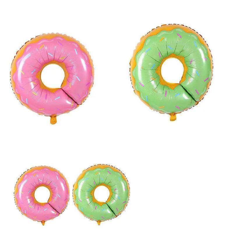 Donut Foil Balloon 75Cm Pink Green Spinkles Party Food Helium Quality Decoration - Green 5