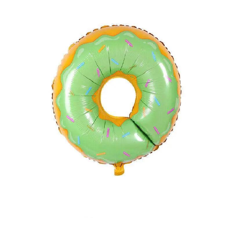 Donut Foil Balloon 75Cm Pink Green Spinkles Party Food Helium Quality Decoration - Green 7