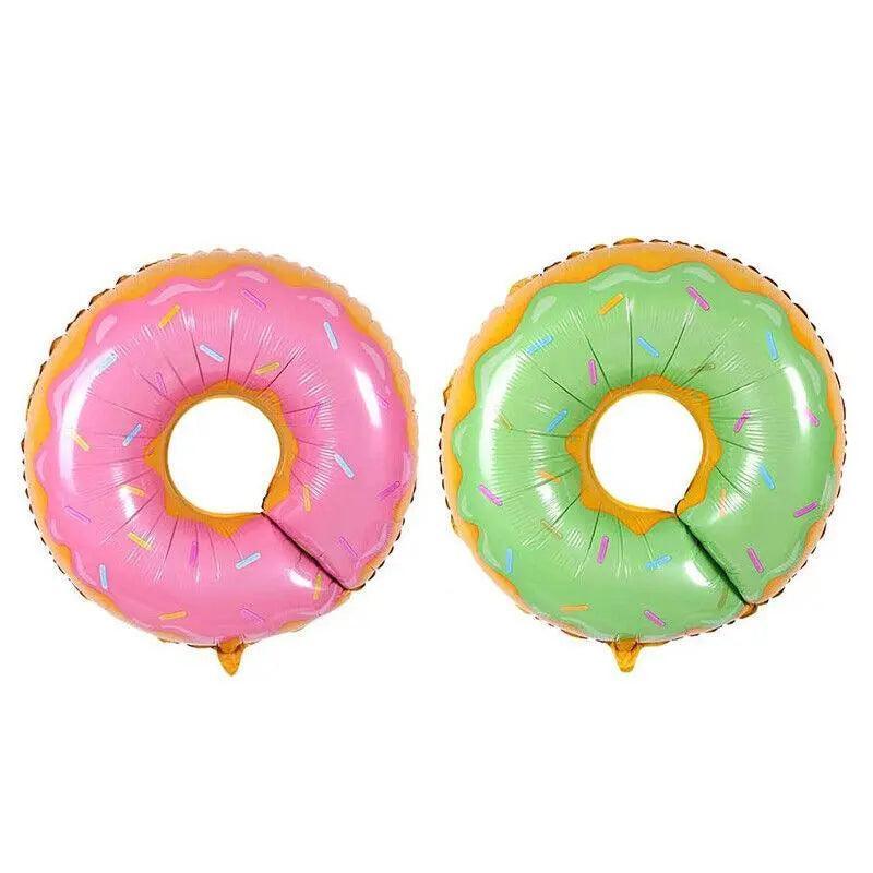 Donut Foil Balloon 75Cm Pink Green Spinkles Party Food Helium Quality Decoration - Green 8