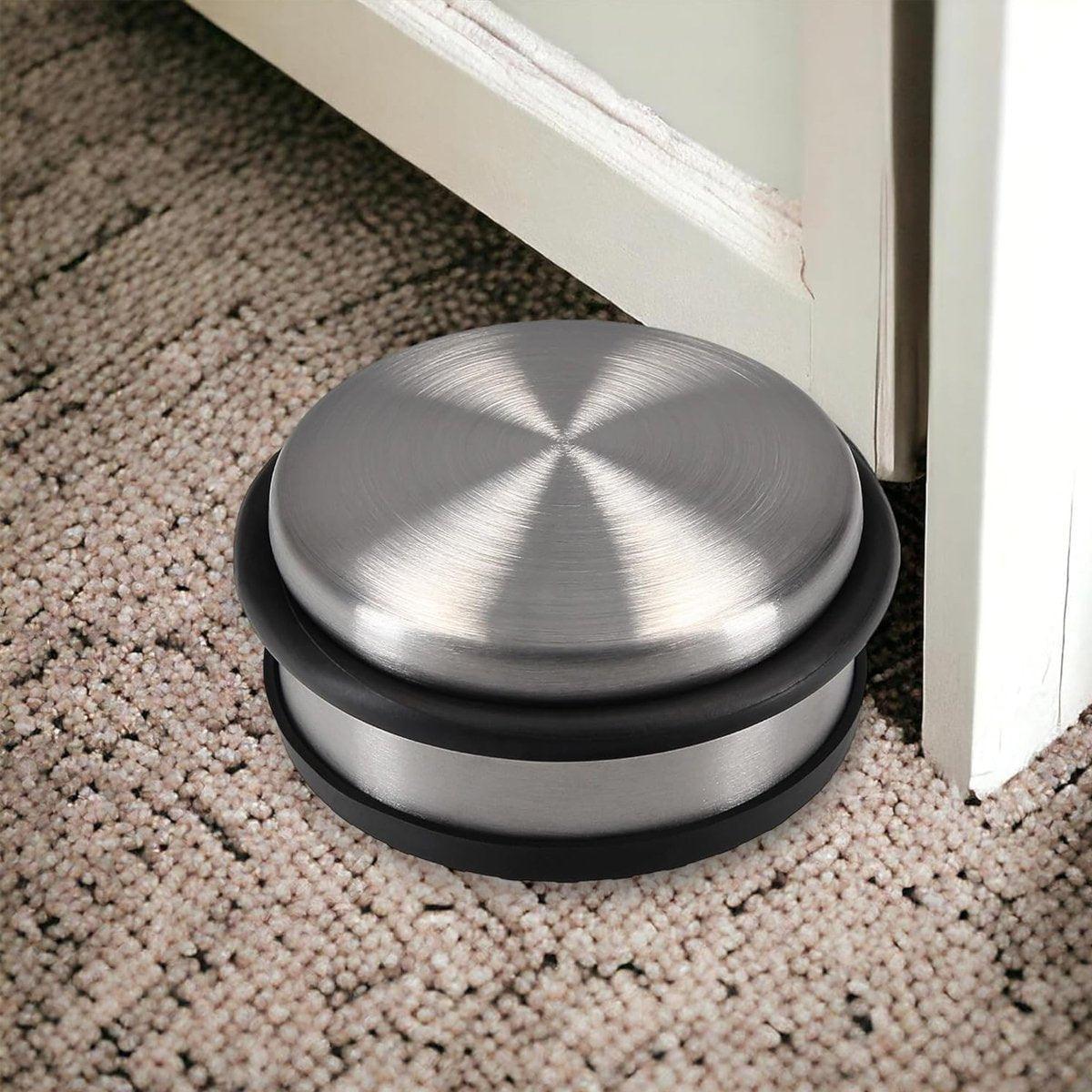 Solid Heavy Duty Rubber Door Stopper Windproof Noise Proof Door Wedge Non Slip 4