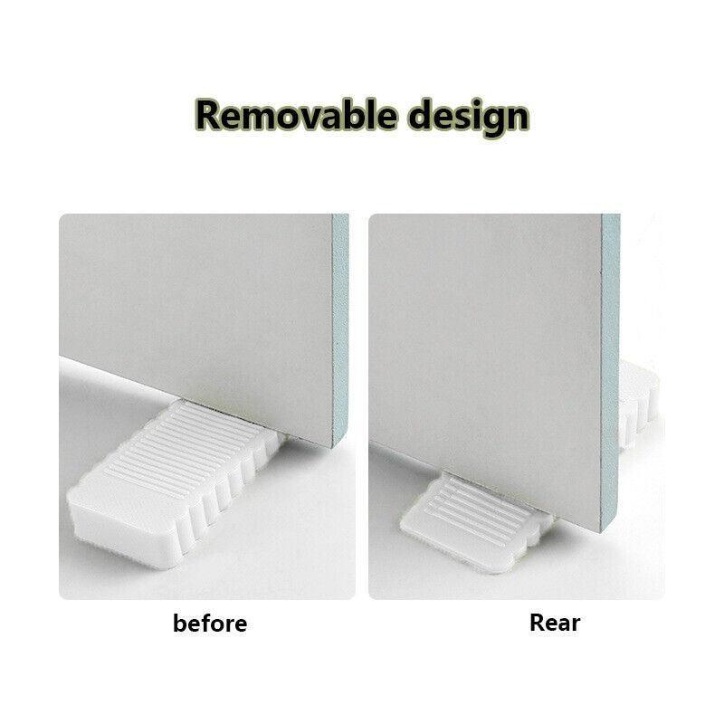 2Pcs Thick Rubber Wedge Door Stoppers Floor Carpet Heavy Duty Door Stop Security 3