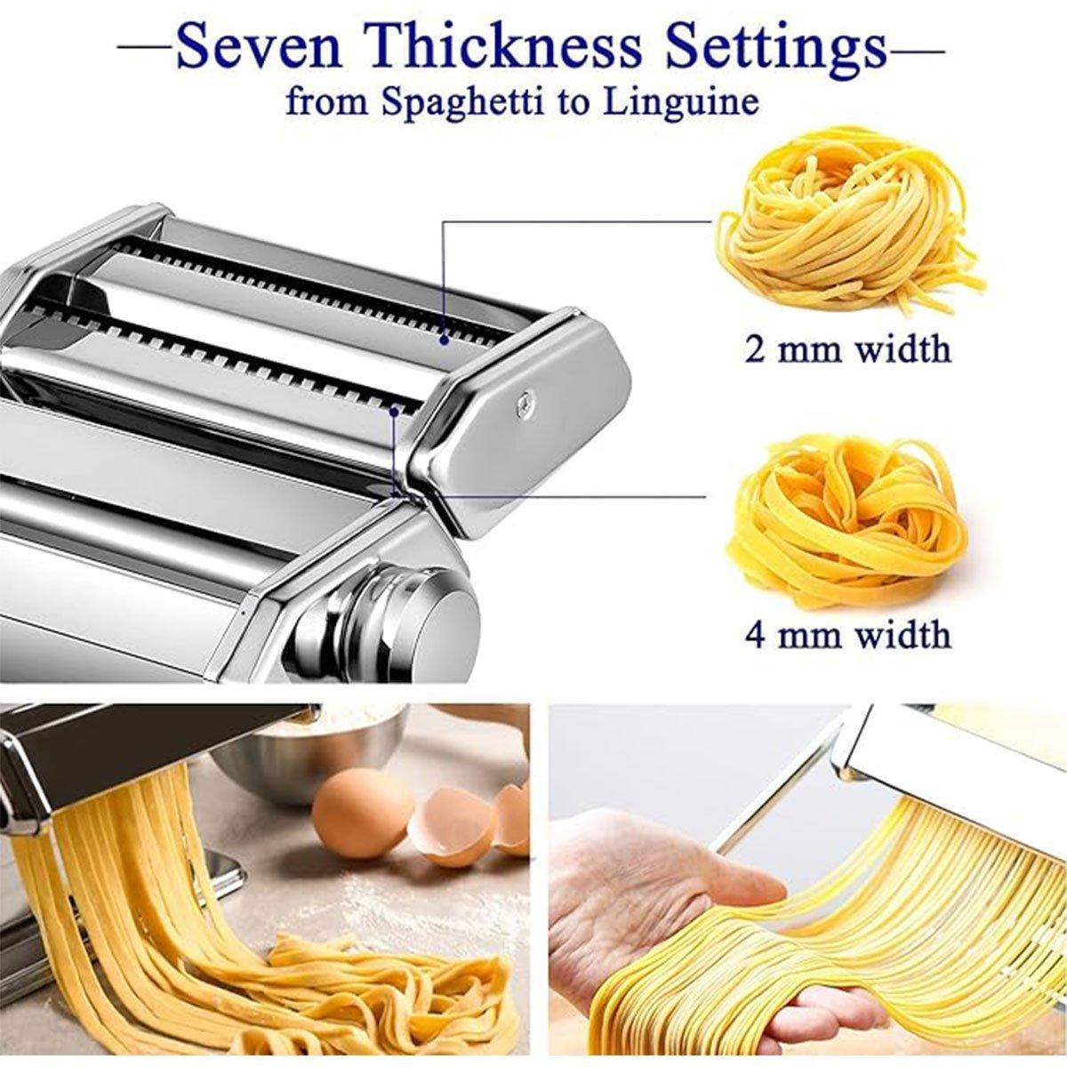Manual Noodle Maker Dumpling Press Stainless Steel Noodle Machine Pasta Tool 4
