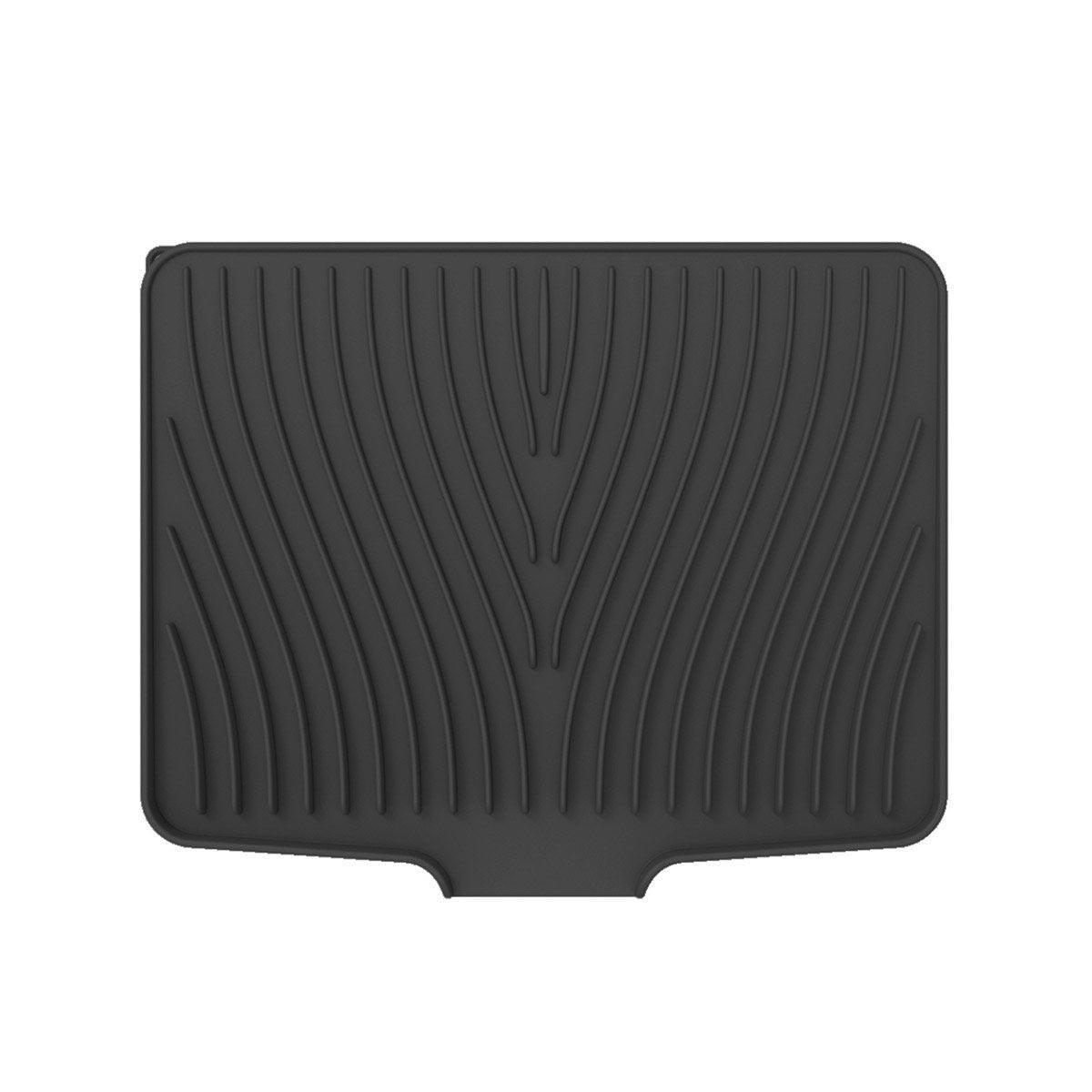 Silicone Dish Drying Mat Heat Resistant Draining Slope Pad for Kitchen Counter - Green 7