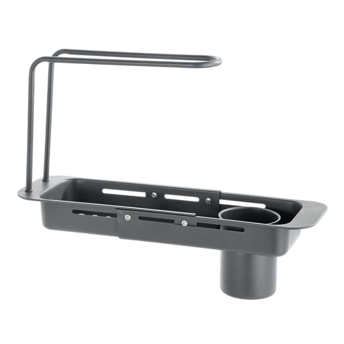 Retractable Kitchen Sink Draining Rack Water Filter Basket Storage Shelf Home - Silver 7
