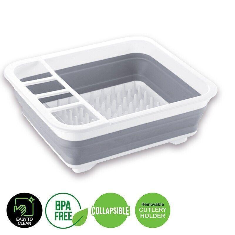 Home Master Collapsible Dish Drainer Small Spaces Camping Caravan 34CM X 28.5CM 5