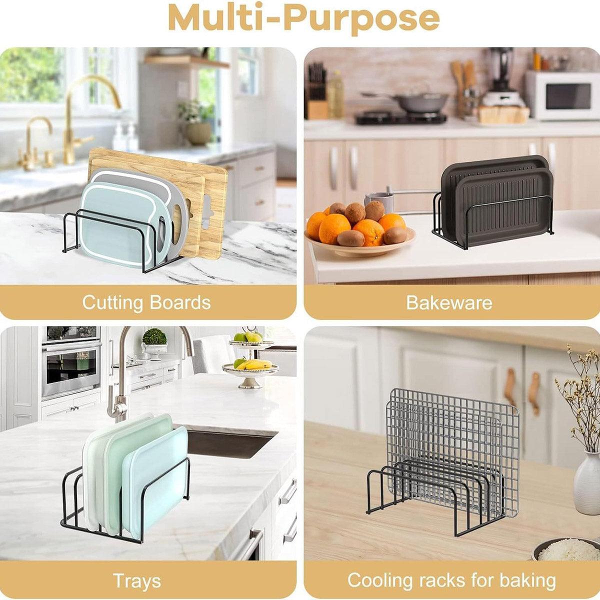 Home Kitchen Chopping Board Draining Rack Multifunction Storage Shelf Organizer 5
