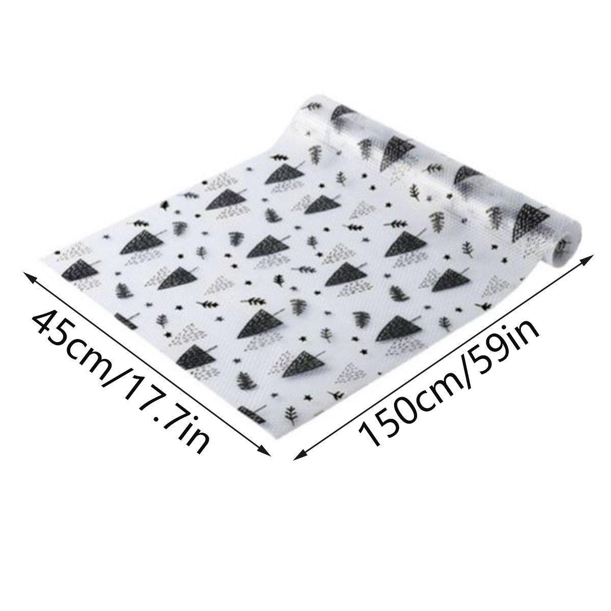 Household Drawer Liner Paper Wardrobe Dustproof Cabinet Mat Grease Proof Mat - Leaf 3