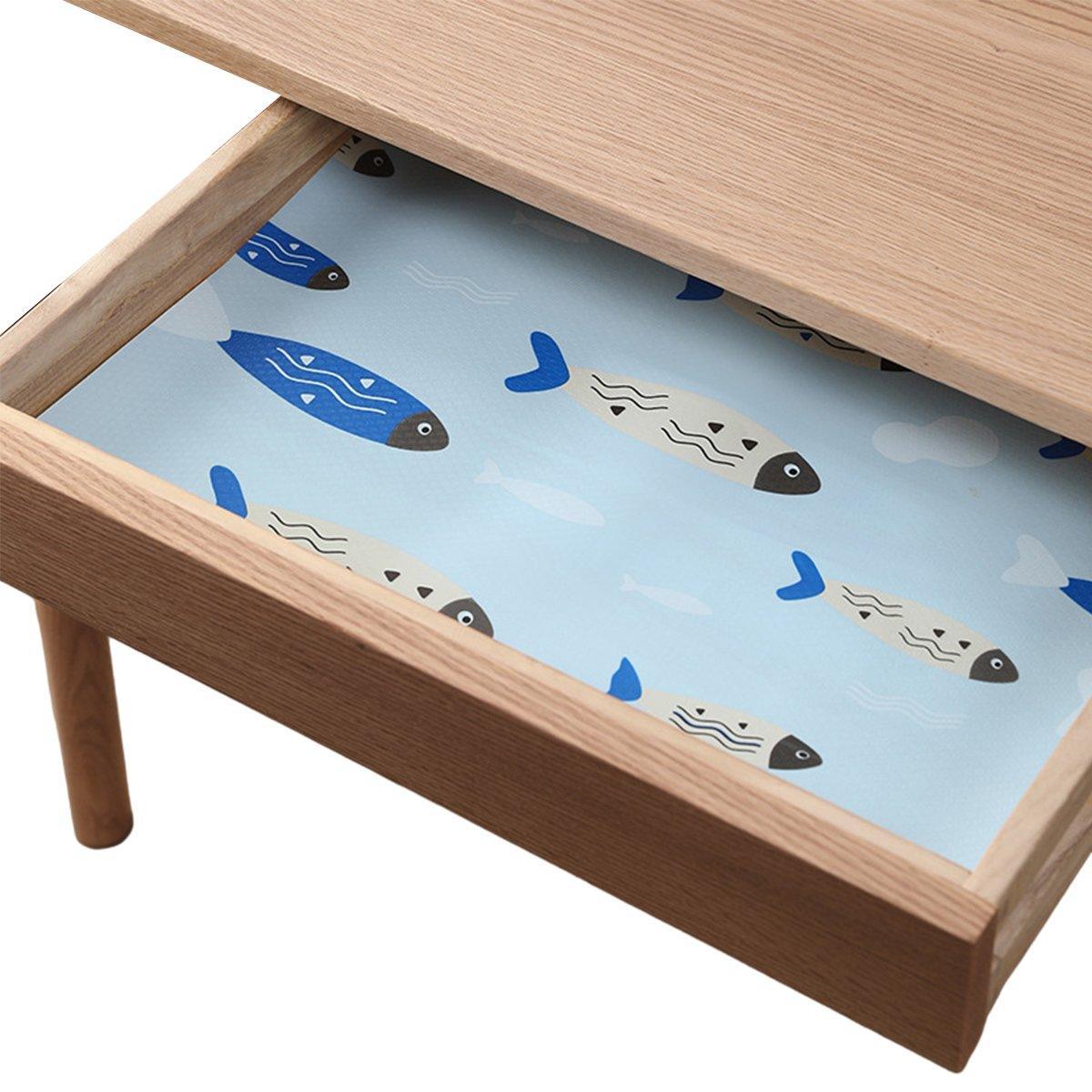 Household Drawer Liner Paper Wardrobe Dustproof Cabinet Mat Grease Proof Mat - Leaf 8