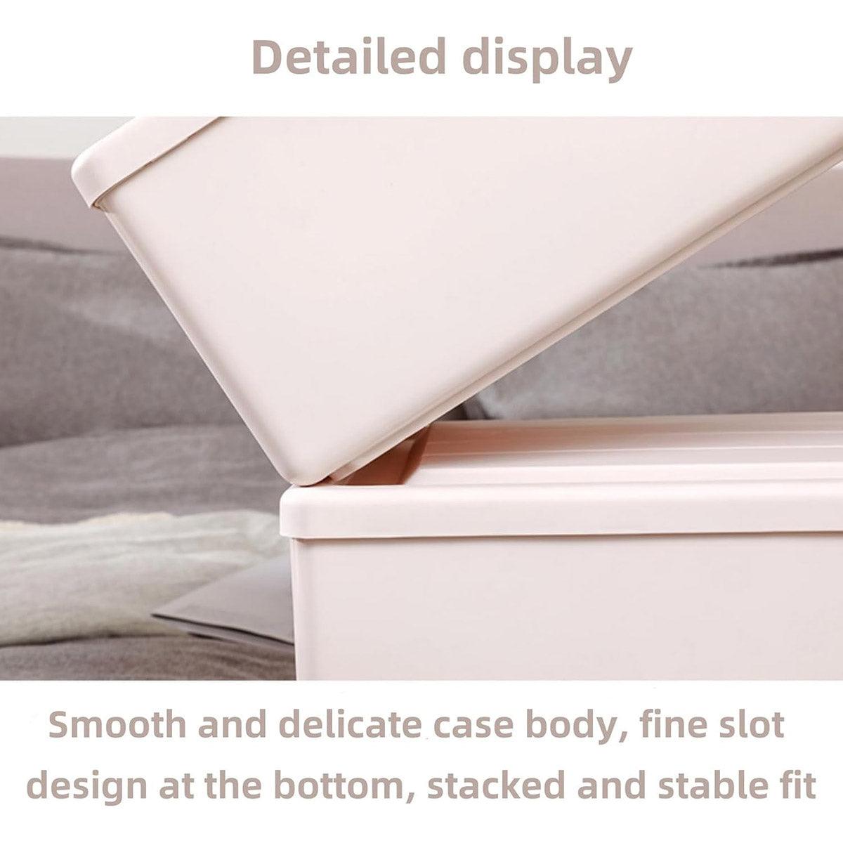 Transparent Stackable Drawer Storage Box for Shoes Clothes Household Organiser 4