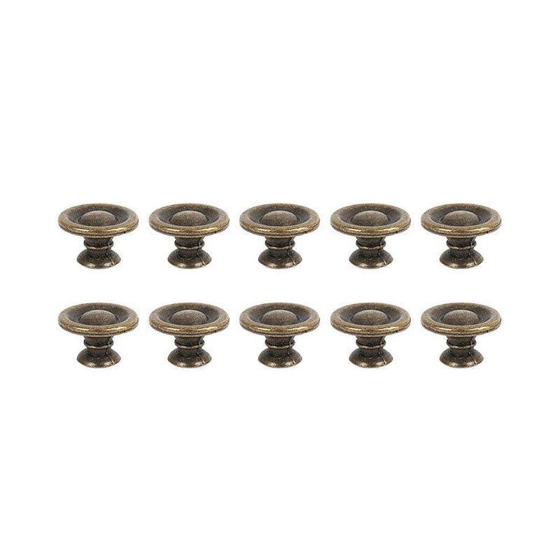 10/20/40Pcs Antique Brass Drawer Knobs Vintage Cabinet Handles Cupboard Pulls - 10PCS 6