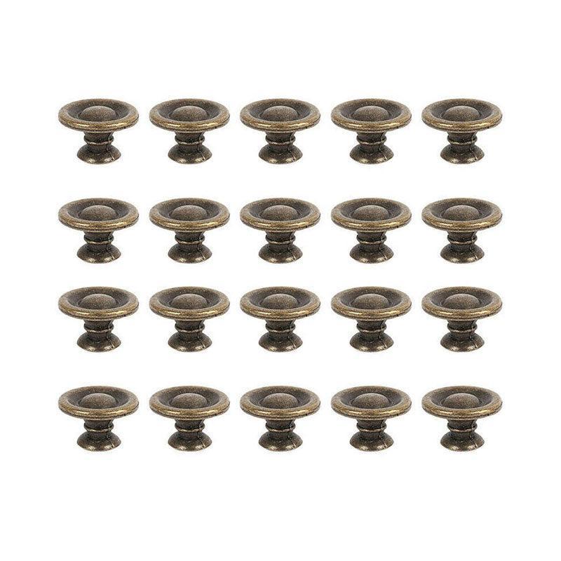 10/20/40Pcs Antique Brass Drawer Knobs Vintage Cabinet Handles Cupboard Pulls - 10PCS 7