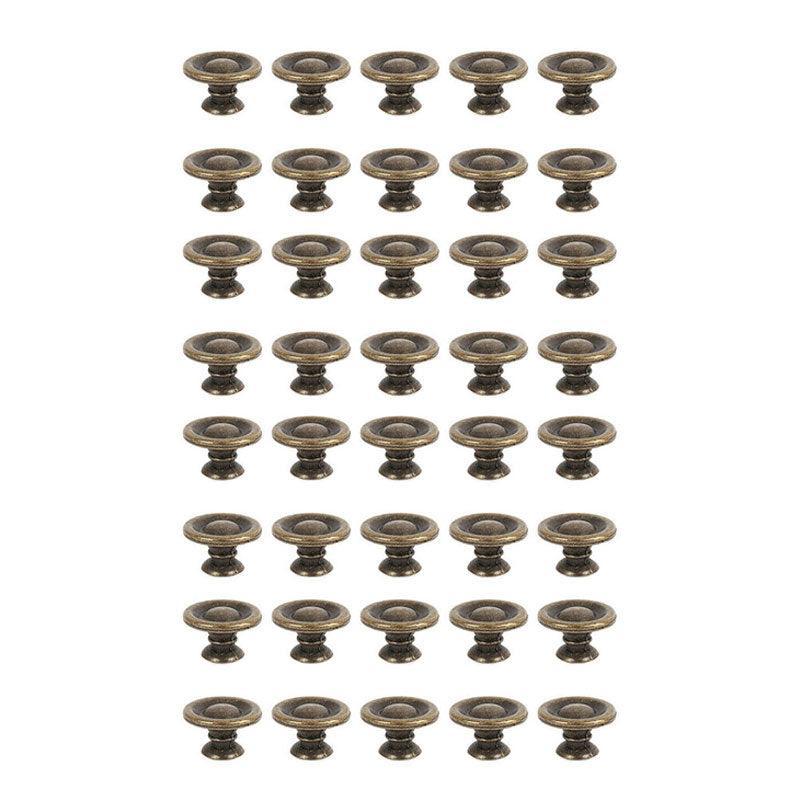 10/20/40Pcs Antique Brass Drawer Knobs Vintage Cabinet Handles Cupboard Pulls - 10PCS 8