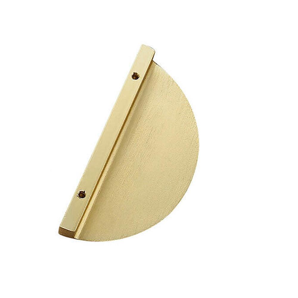 Door Pull With Screws Cupboard Handle Decor Home Semi Circle Cabinet Knob Diy - Copper 7