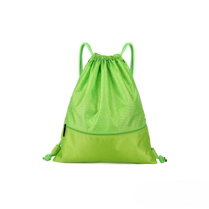 Backpack Sport Pack String Tote Gym Bag Cinch Sack School Drawstring Capacity - Pink 12