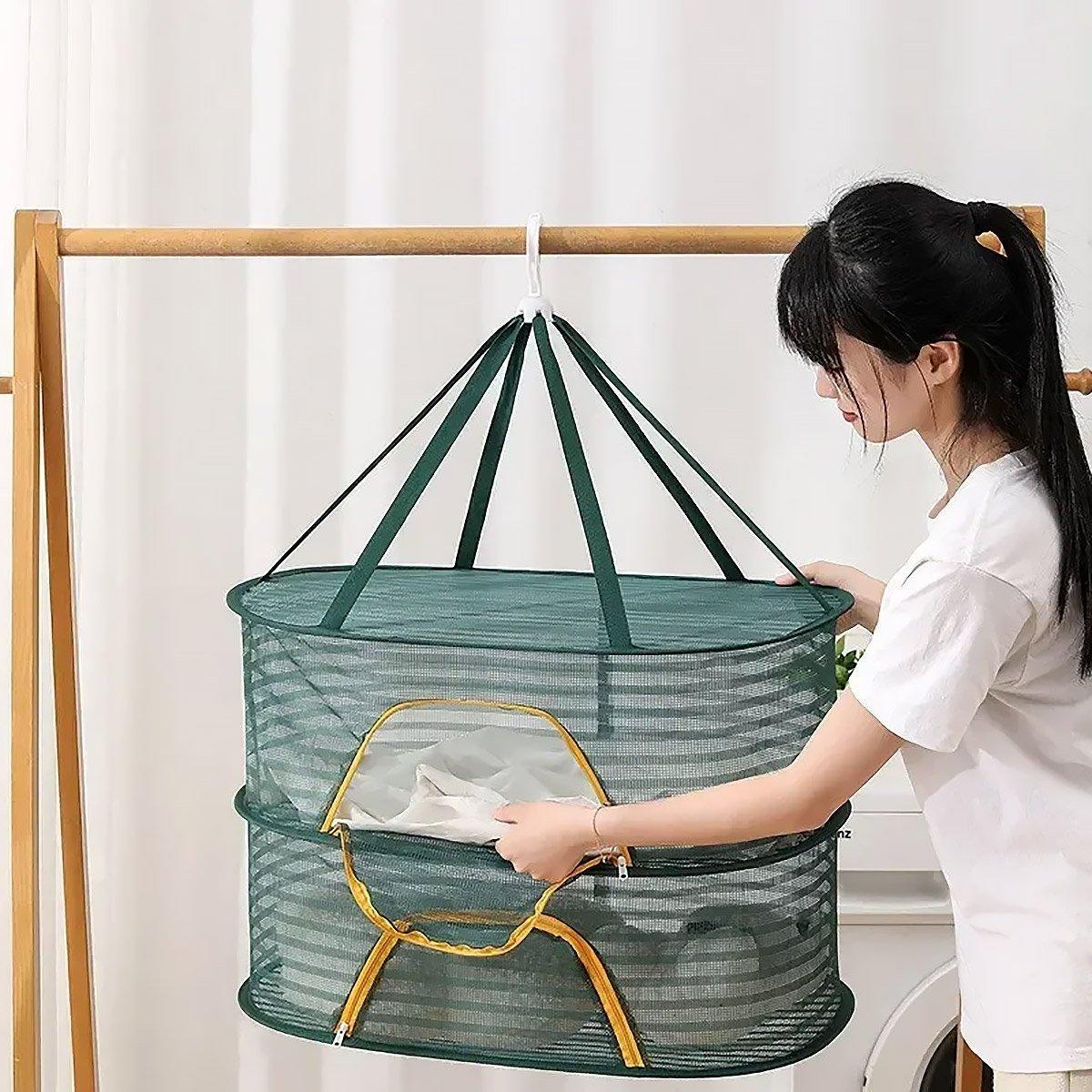 Anti Mosquito Fully Enclosed Drying Net Basket for Fish Vegetables Fruit Herbs - Double layer 5