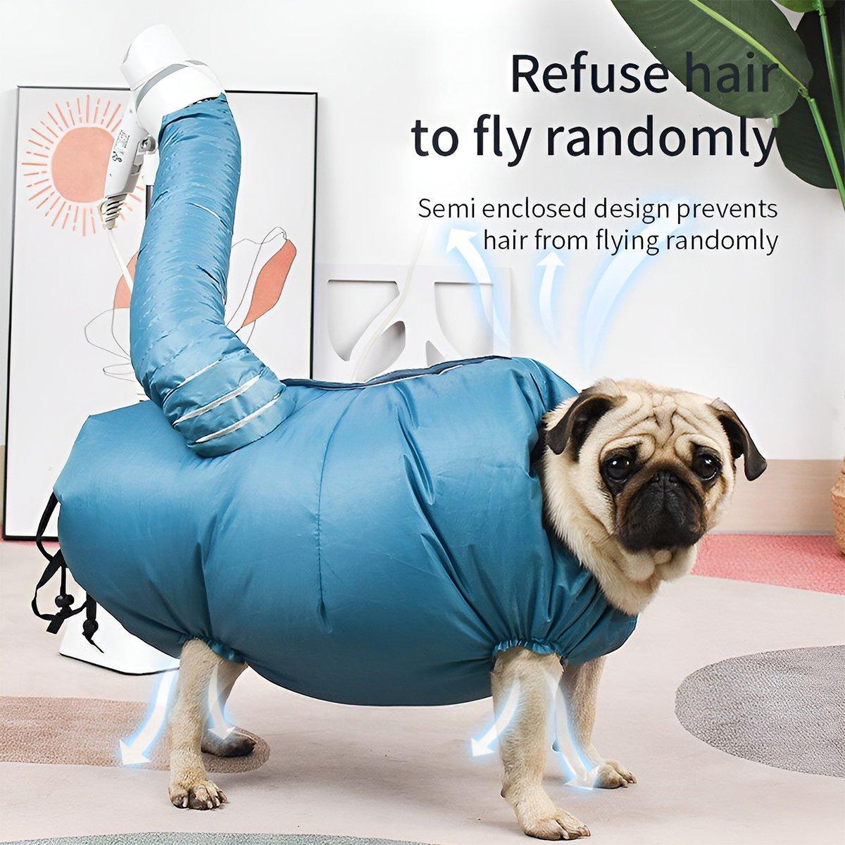 Pet Dog Cat Grooming Blower Hair Dryer Drying Bag Dry Cleaning Bathing Folding - M 5