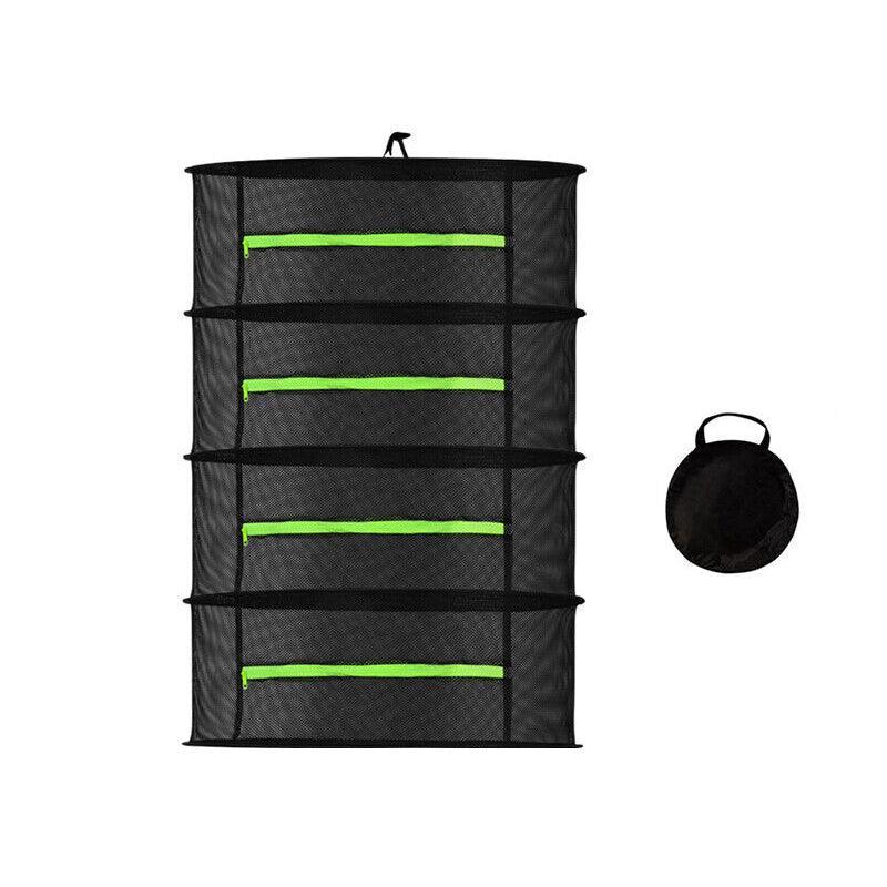 2-8 Tier Drying Net Large Shelf Hydroponic Hanging Grow Herb Plant Dry - 2 Layers 7