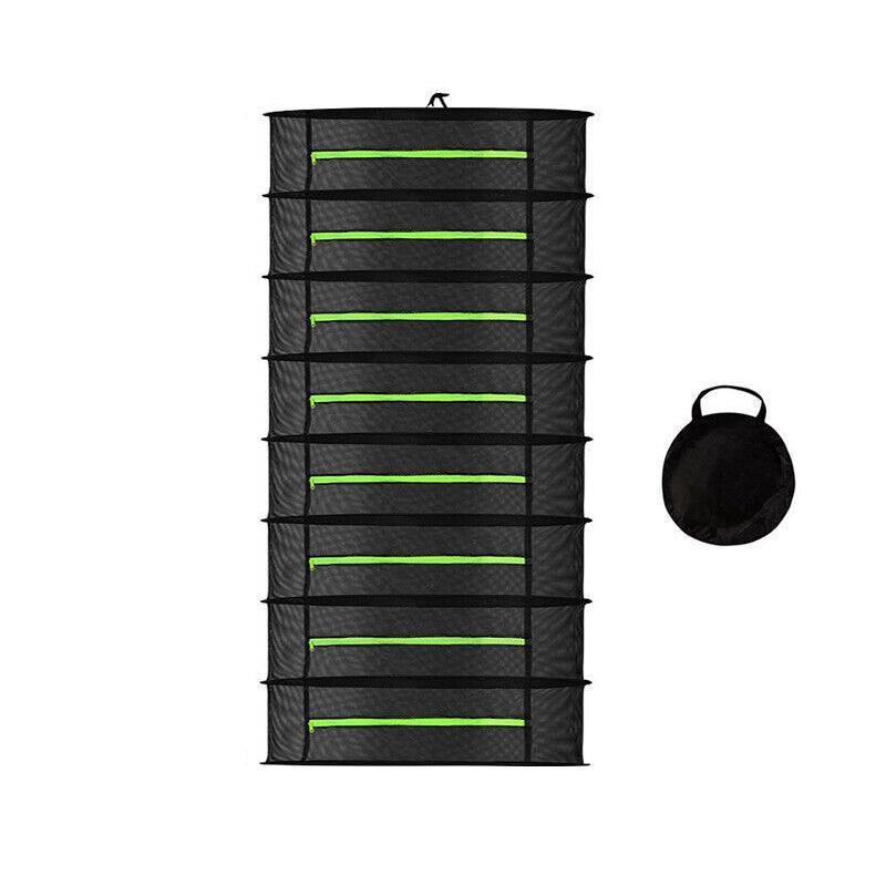 2-8 Tier Drying Net Large Shelf Hydroponic Hanging Grow Herb Plant Dry - 6 Layers 9