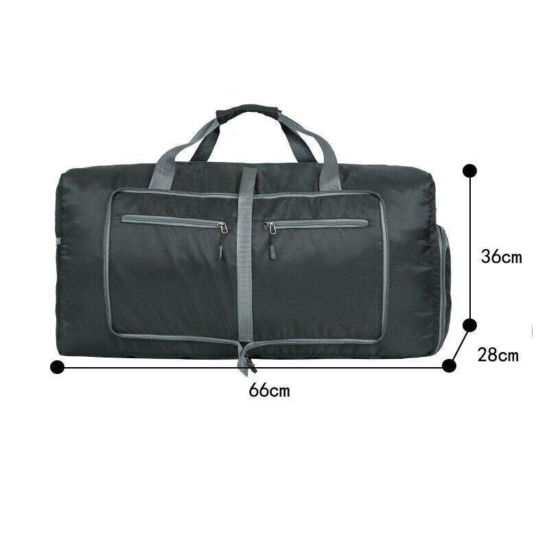 70L Large Travel Duffle Bag Foldable Waterproof Gym Bag with Shoe Compartment 3