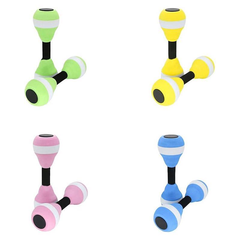 2PCS Arm Buoyancy Rings Dumbbell Style Float Set for Water Activities and Fun - Pink