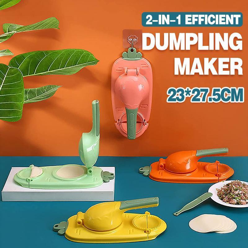 2in1 Dumpling Skin Chapati Maker Press Machine Wrapper Mould Handle Tools Pastry - Turquoise