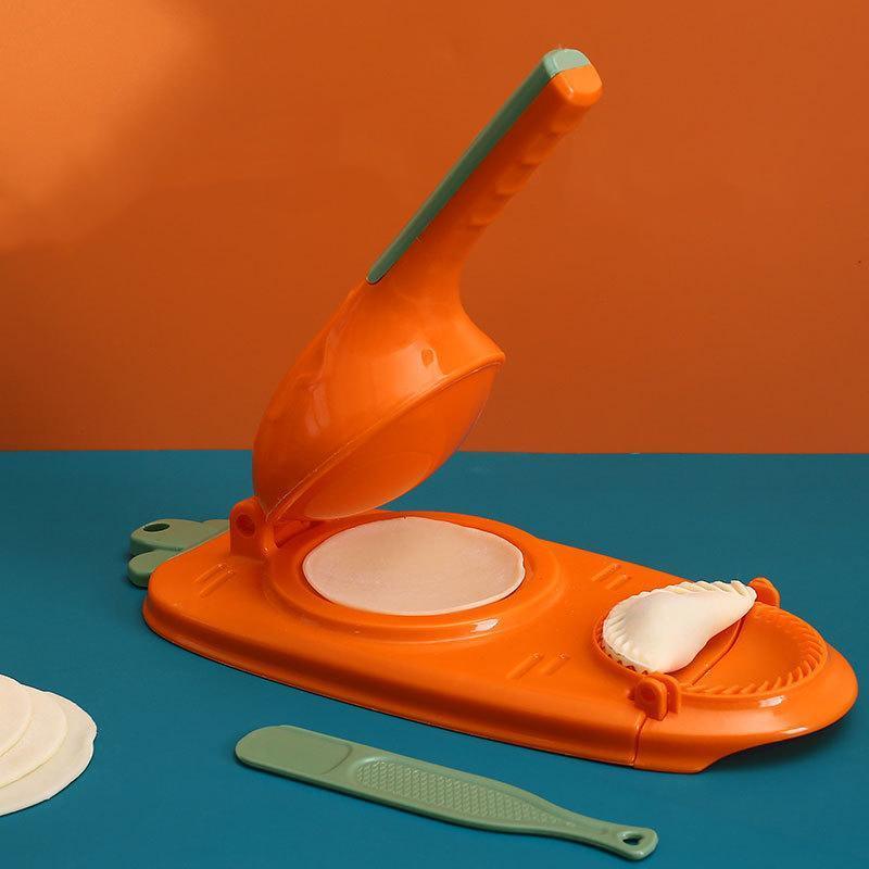 2in1 Dumpling Skin Chapati Maker Press Machine Wrapper Mould Handle Tools Pastry - Turquoise 4