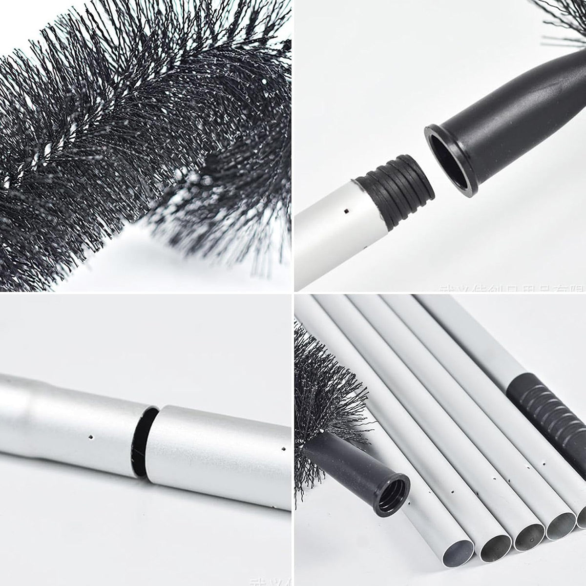 Gutter Cleaning Brush Roofing Tool with Pole 208cm for Long Splicing Gutter 5