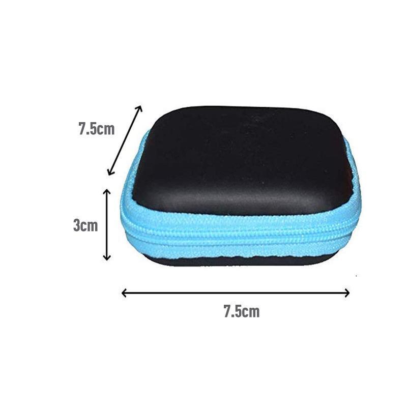 Portable Hard Case Pouch Storage Bag For Earphone Headphone Earbuds Cable - Yellow 3