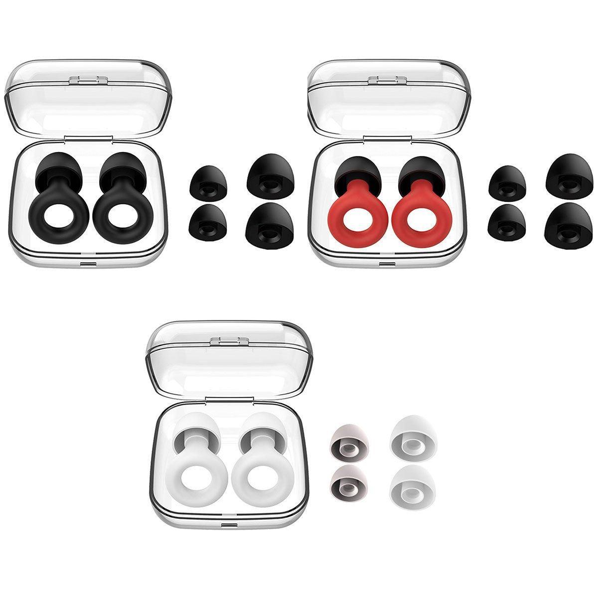 Anti-Noise Sleep Soundproof Earplugs Comfortable Foam Ear Plugs for Sleeping - Red