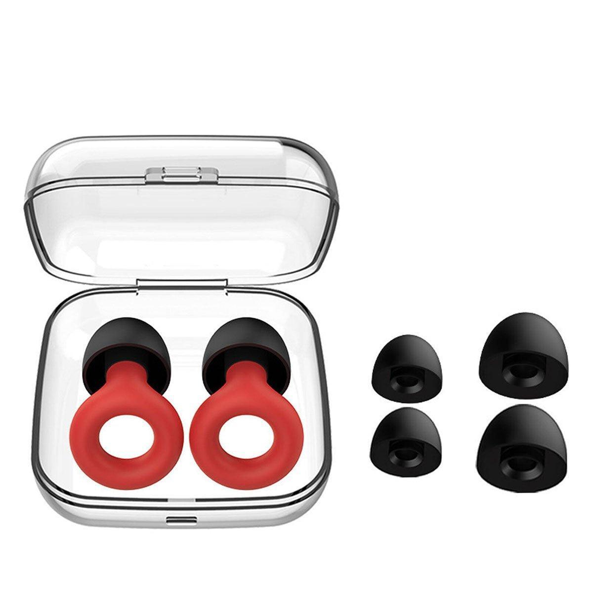 Anti-Noise Sleep Soundproof Earplugs Comfortable Foam Ear Plugs for Sleeping - Red 6