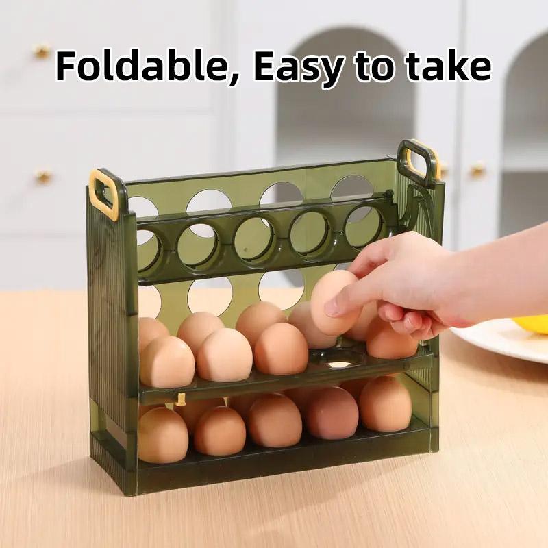 Refrigerator Egg Organizer Side Door Storage Tray Egg Carton Holder Kitchen Box 4